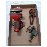 Bench Vise Lot - 3 Piece Clamp Set
