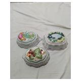 Ceramic Covered Molds - Set of 3