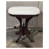 Antique Marble-Top Parlor Table