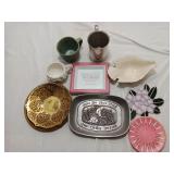 Mixed Lot - Cups, Trays, Plates & Decor