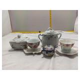 Vintage Porcelain Tea Set - 6 Pieces