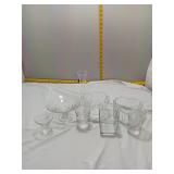 Clear Glass Assorted Vases & Vessels - 9pc Lot