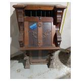 Antique Carved Walnut Drop-Front Secretary Desk