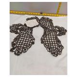 Beaded Lace Collar - Pair, Antique