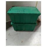 NAPA Green Plastic Storage Tote w/ Lid