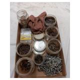 Assorted Nails - Jars & Loose, Mixed Sizes