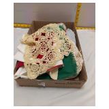 Box Lot - Linens, Doilies & Napkins