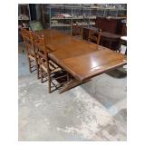 Ladder-Back Dining Table & 4 Chair Set
