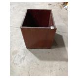 Wooden Box - Dark Red/Brown Painted