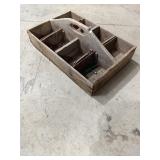 Vintage Wood Tool Caddy w/ Handle