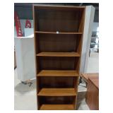 Tall 6-Shelf Bookcase - Warm Brown Laminate