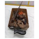 Box Lot - Antique Hand Saws & Cutting Tools