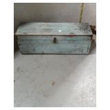 Vintage Painted Wood Tool Box
