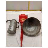 Flexible Funnel, Galv Oil Can & Metal Funnel