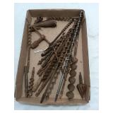 Box Lot - Vintage Auger Bits & Brace Tools