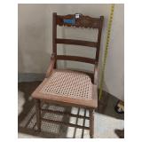 Vintage Cane Seat Side Chair