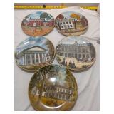 Colonial Historic Homes Collector Plates Set of 5