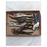 Box Lot - Locking Pliers & Scissors