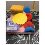 Cleaning Supplies Lot - Scrubbies, Sponges & More