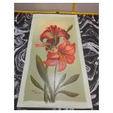 Gary Brooks Amaryllis Floral Print on Canvas