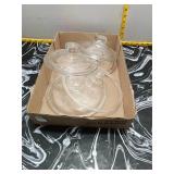 Glass Pot Lids - Lot of 5