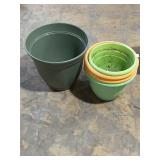 Plastic Planter Pots - Set of 3