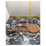 Vintage Wood Items Collection - 6 Pieces
