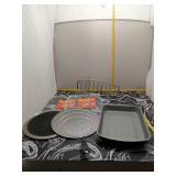 Grill Accessories Lot - Pans, Racks, Toppers
