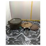 Cast Iron Dutch Oven - 2 Lids + 3 Film Canisters