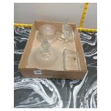 Vintage Clear Glass Lids & Covered Dishes
