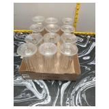 Footed Glass Sundae/Soda Cups Set of 12