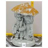 Concrete Garden Gnome Mushroom Statue