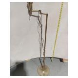 Vintage Brass Floor Lamp w/ Swing Arm
