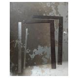 Steel Framing Squares & Metal Rulers Lot