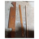 Vintage Carved Wood Stair Newel Post Parts