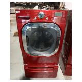 LG SteamDryer Front-Load Dryer - Red