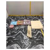 Candles, Napkins, Candle Holder & Cupcake Lot
