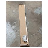 White Metal L-Shaped Curtain Rod w/ Hardware