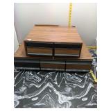 Vintage Cassette Tape Storage Cabinets - 2pc
