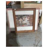 Framed Art Print - Garden Scene w/ Figures