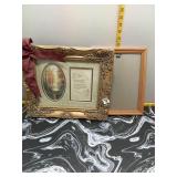 Ornate Gold Resin Frame w/ Print & Wood Frame