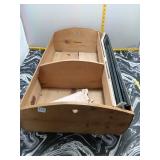 Vintage Wooden Caddy w/ Metal Drawer Slides