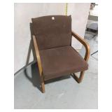 Vintage Armchair w/ Wood Frame