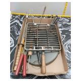 Vintage BBQ Grill Baskets & Grilling Tools
