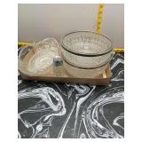 Vintage Pressed Glass Serving Pieces