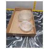 Pyrex Clear Glass Lids and Bowls