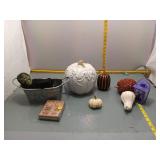 Halloween Decor Lot - Pumpkins, Zombie & More