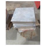 Gray Ceramic Floor Tiles - Approx 20+ Pcs