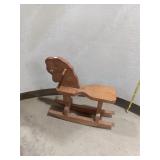 Vintage Wooden Rocking Horse - Child Size
