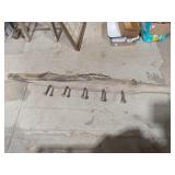 Vintage Wood Drag Harrow w/ Chain
